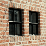 KempiQ Authentiek zwart stalen raam dubbel glas openklapbaar 30x40 cm