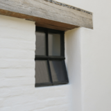 KempiQ Authentiek zwart stalen raam dubbel glas openklapbaar B40xH50 cm