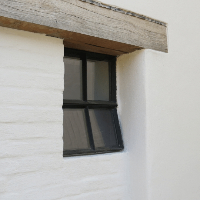 KempiQ Authentiek zwart stalen raam dubbel glas openklapbaar B40xH50 cm