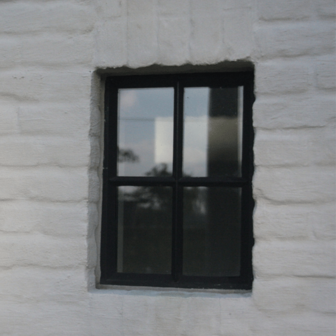 KempiQ Authentiek zwart stalen raam dubbel glas openklapbaar  B50xH60 cm