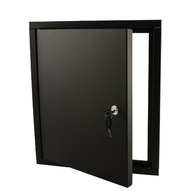 KempiQ Deurdeel inbouwbrievenbus deur + frame zwart