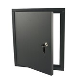 KempiQ Deurdeel inbouwbrievenbus deur + frame antraciet