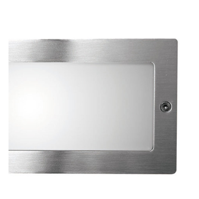 KempiQ Design inbouwspot buitenlamp rechthoekig RVS