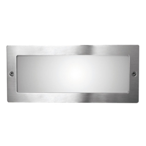 Design inbouwspot buitenlamp rechthoekig RVS