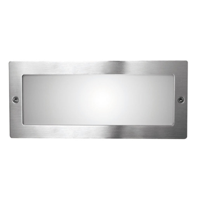 KempiQ Design inbouwspot buitenlamp rechthoekig RVS