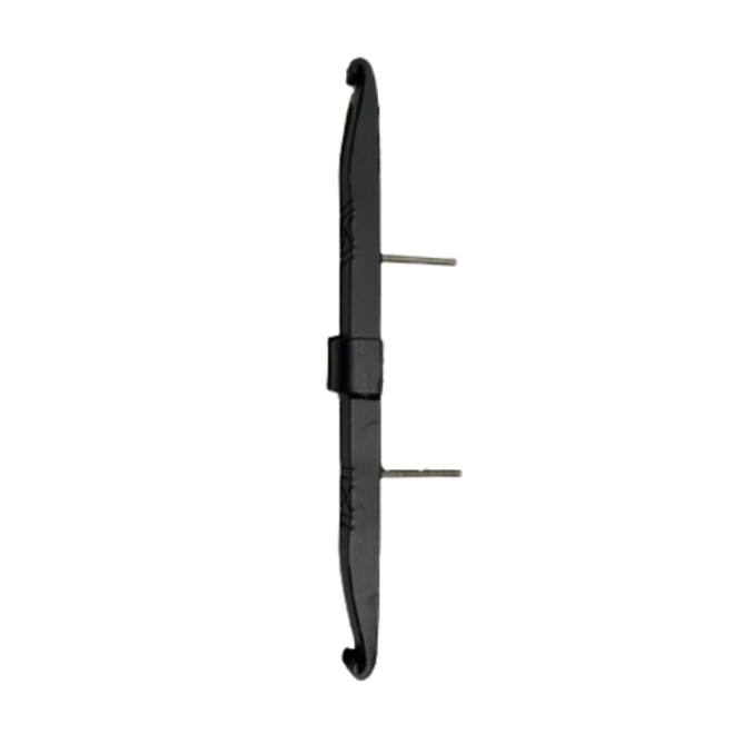 KempiQ Muuranker decoratief smeedijzer zwart 90cm recht met krul