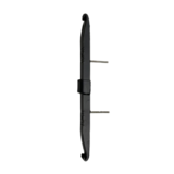 KempiQ Muuranker decoratief smeedijzer zwart 60cm met gesplitste krul