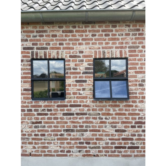KempiQ Authentiek zwart stalen gevelraam openklapbaar B30xH40 cm