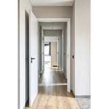 TopDeuren FSC houten freeslijn binnendeur VF3 stomp wit met 4 lamellen