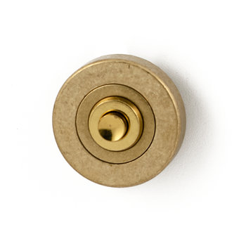 Deurbel getrommeld messing rond model