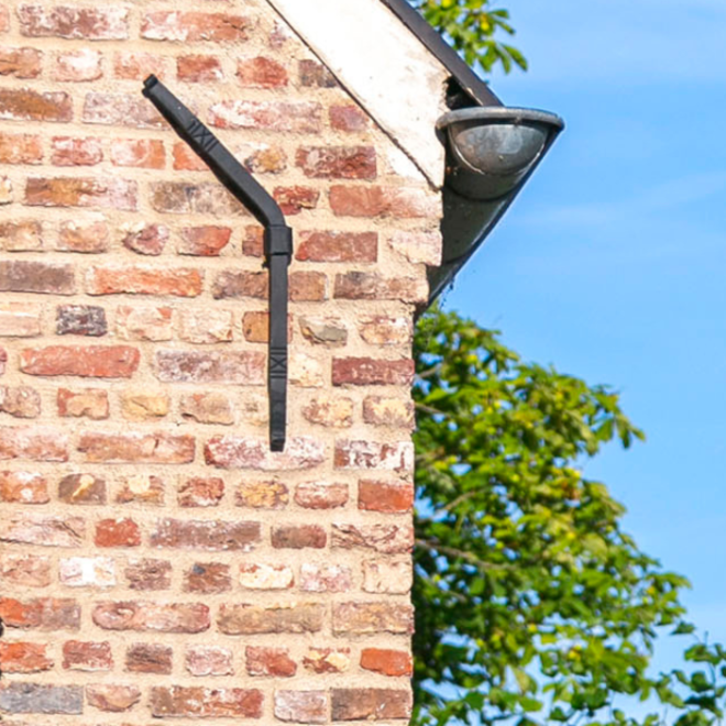 KempiQ Muuranker decoratief smeedijzer zwart Rechts 56cm gebogen