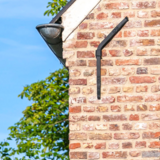 KempiQ Muuranker decoratief smeedijzer zwart Links 56cm gebogen