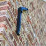 KempiQ Muuranker decoratief smeedijzer zwart Links 56cm gebogen