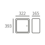 KempiQ Inbouwbrievenbus antraciet voor poeren 393x322x165mm