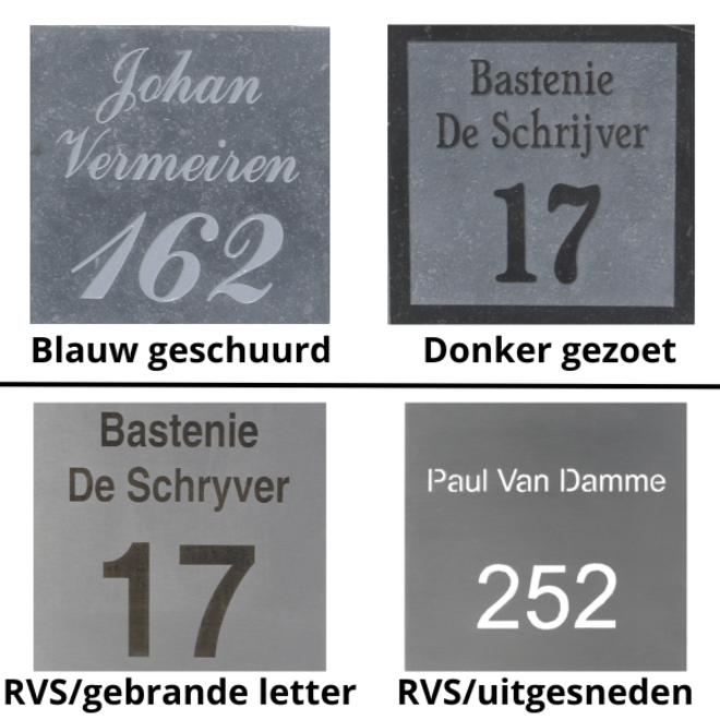KempiQ Belgische Arduin hardsteen brievenbus wandmodel 1 rechts