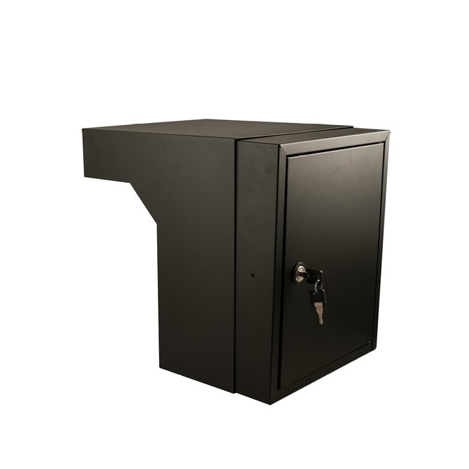 KempiQ Brievenbus inbouwkast Zwart 35 - 50 cm incl. slot