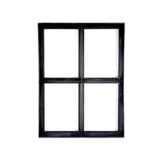 KempiQ Authentiek zwart stalen raam vast model met dubbel glas B50xH60 cm