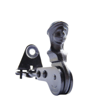 Luikbeslag vastzetter 125mm met aanslag Luikbeslag vastzetter 125mm met aanslag