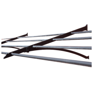 Decoratieve klimplantdrager zwart gecoat 4 meter