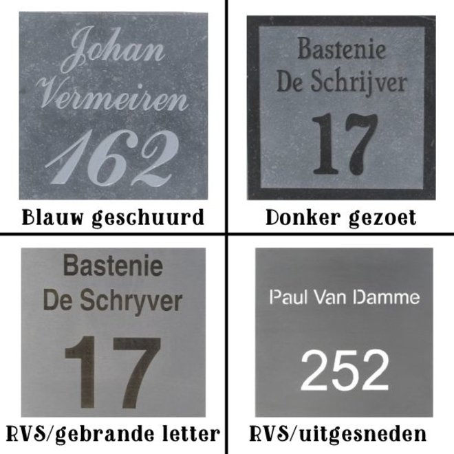 KempiQ Belgische Arduin hardstenen brievenbus vrijstaand model 6