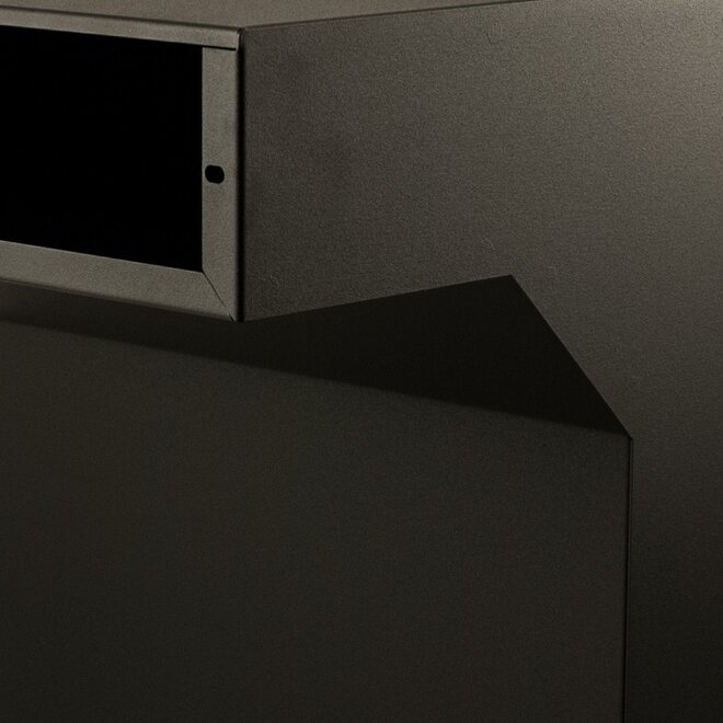 KempiQ Post doorvoerbox Zwart 68 - 83 cm