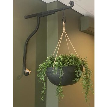 Lantaarndrager zwart metaal 77cm Lantaarndrager zwart metaal 77cm