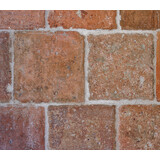 KempiQ Antieke estrikken rood bruin genuanceerd 16x16 / 20x20 cm per m2