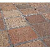 KempiQ Antieke estrikken rood bruin genuanceerd 16x16 / 20x20 cm per m2