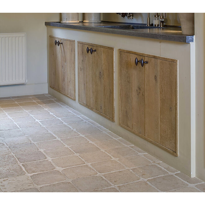 KempiQ Bourgondische dallen crème getrommeld 20 x 20 cm per m2