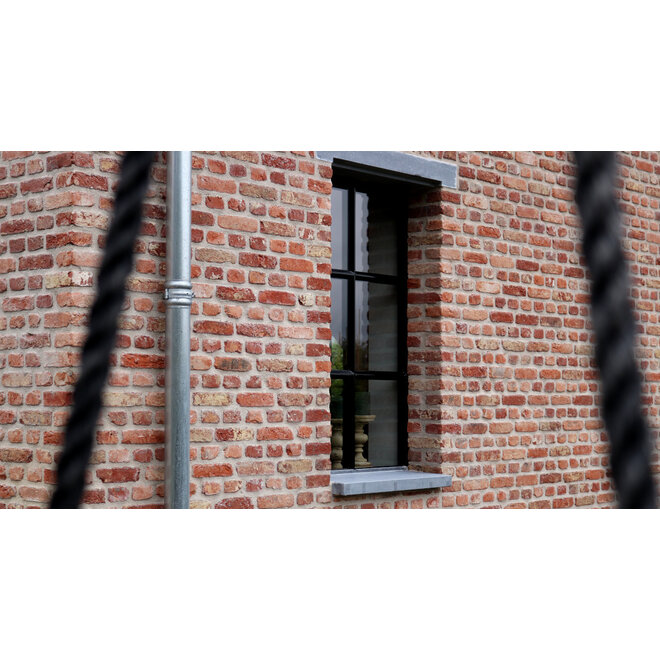 KempiQ Zwart stalen raam openslaand dubbel glas B55 x H100 cm