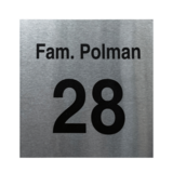 KempiQ RVS naamplaat met gravure gebrand