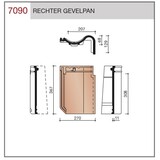 Wienerberger Wienerberger / Koramic gevelpan VHV vario Rechts natuurrood