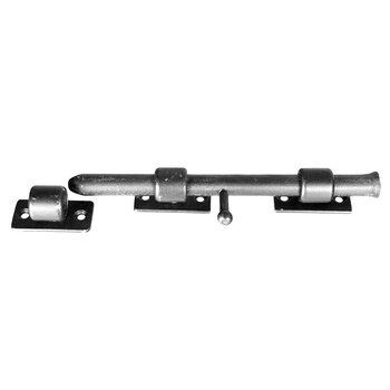 Schuifgrendel zwart metaal 20cm Schuifgrendel zwart metaal 20cm