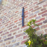 KempiQ Muuranker decoratief smeedijzer zwart 45cm recht met krul