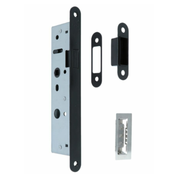 Forza Smal magnetisch loopslot voor opdekdeur zwart Forza Smal magnetisch loopslot voor opdekdeur zwart