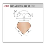 Wienerberger Vorstenhoed Oude Holle 451 Vieilli Blauw gesmoord