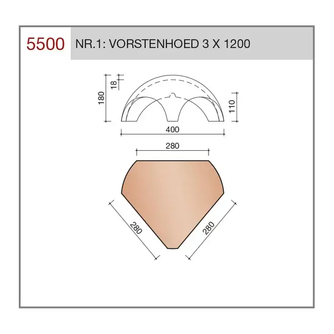 Wienerberger Vorstenhoed Oude Holle 451 Vieilli Blauw gesmoord
