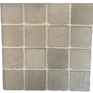 Bourgondische dallen crème getrommeld 20 x 20 cm