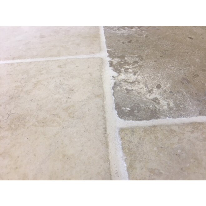 KempiQ Bourgondische dallen "Calcaire crème" geborsteld 40/50 cm breed per m2