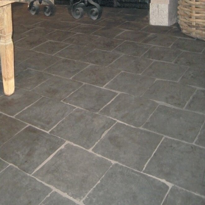 KempiQ Gesmoorde verouderde estrikken, bruin grijs 22 x 22 cm per m2