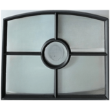 KempiQ Authentiek zwart stalraam met dubbel glas B65xH52cm