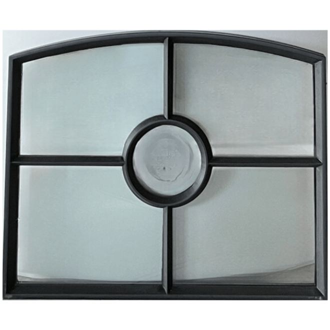 KempiQ Authentiek zwart stalraam met dubbel glas B65xH52cm