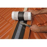 Monier Universele ondervorst / ruiterrol kleur rood op rol van  5m1. 300-340mm