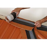Monier Universele ondervorst / ruiterrol kleur rood op rol van  5m1. 300-340mm