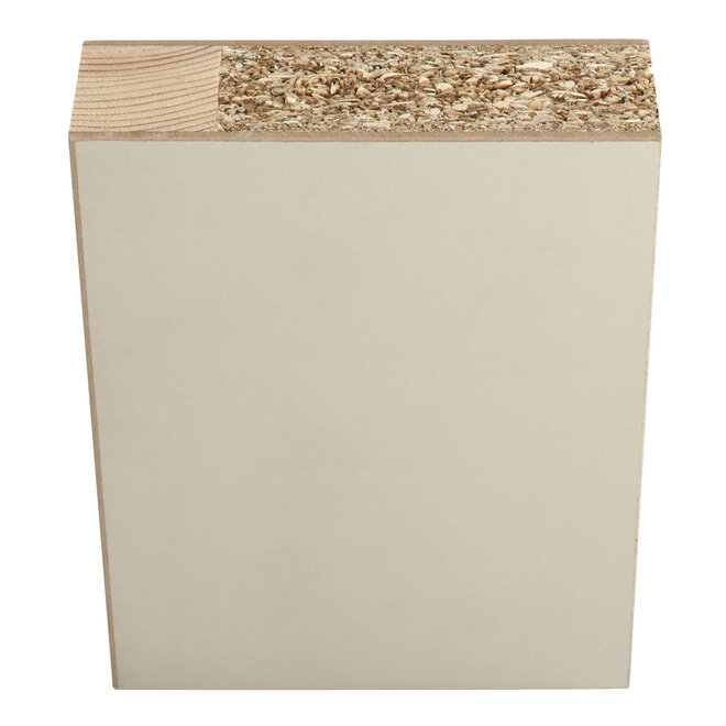 Austria FSC Massief houten vlakke binnendeur volspaan stomp wit