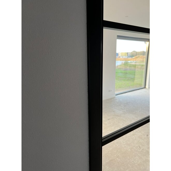 Austria Industriële staallook binnendeur stomp zwart incl. glas   - Easy fix