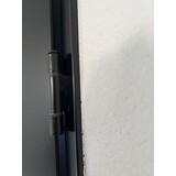 Austria Industriële staallook binnendeur stomp zwart incl. glas   - Easy fix