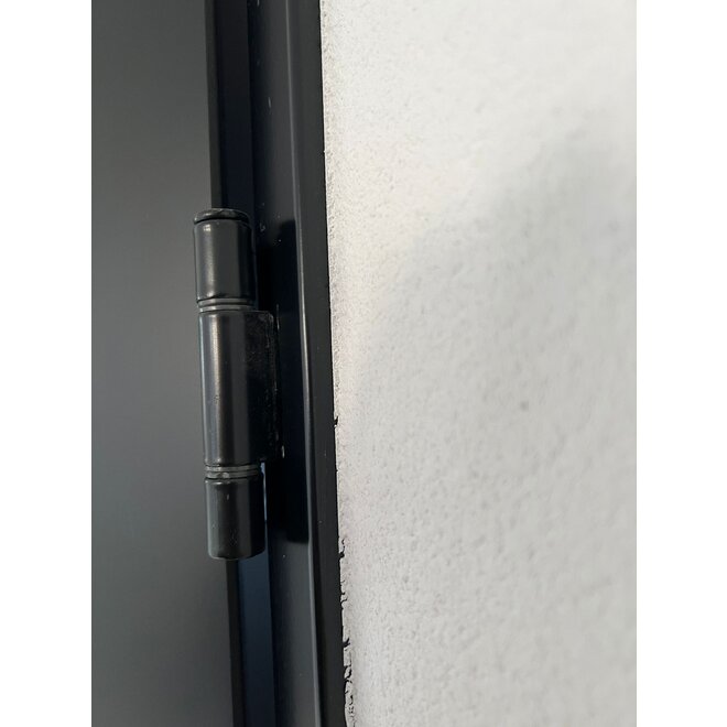 Austria Industriële staallook binnendeur stomp zwart incl. glas   - Easy fix