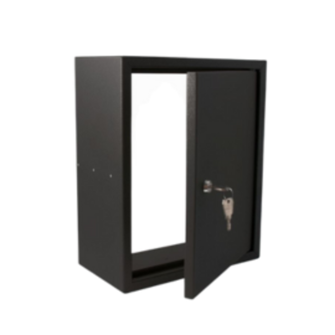 KempiQ Inbouwbrievenbus zwart voor poeren 393x322x165mm