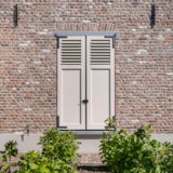 KempiQ Uniek Luikbeslag LINKS zwart metaal voor montage in hardsteen